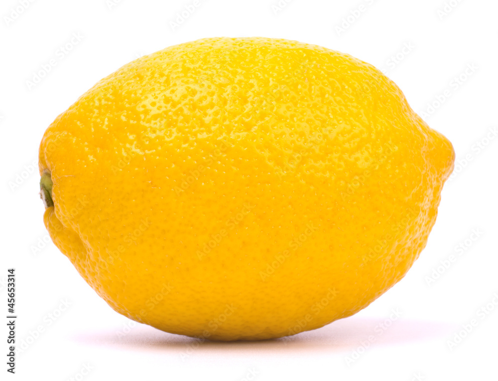 Fresh ripe lemons isolated on white background Fresh ripe lemons isolated on white background