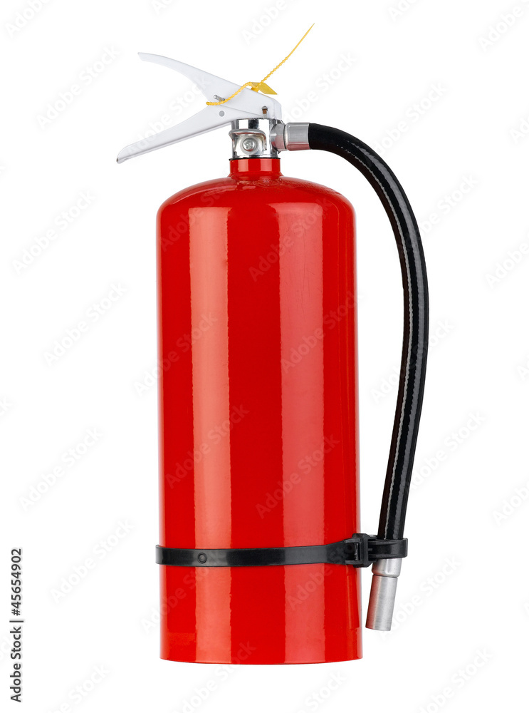 portable fire extinguisher tank for any safety accident Stock Photo