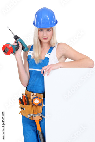 Female builder