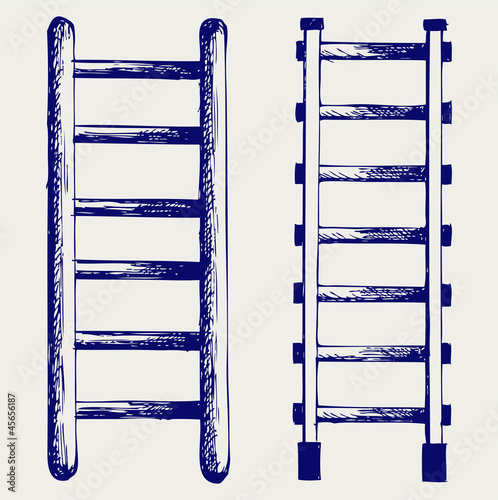 Staircase. Doodle style