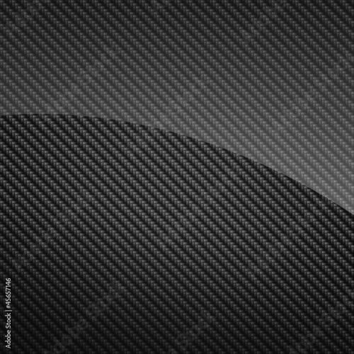 Black glossy carbon fiber backround or texture