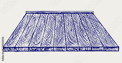 Wooden floor. Doodle style