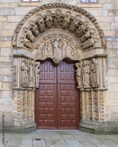 Romanesque facade of San Xerome college