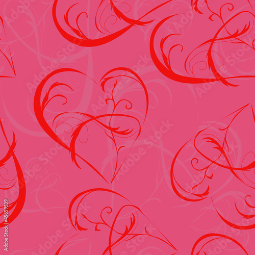 seamless pattern with hearts