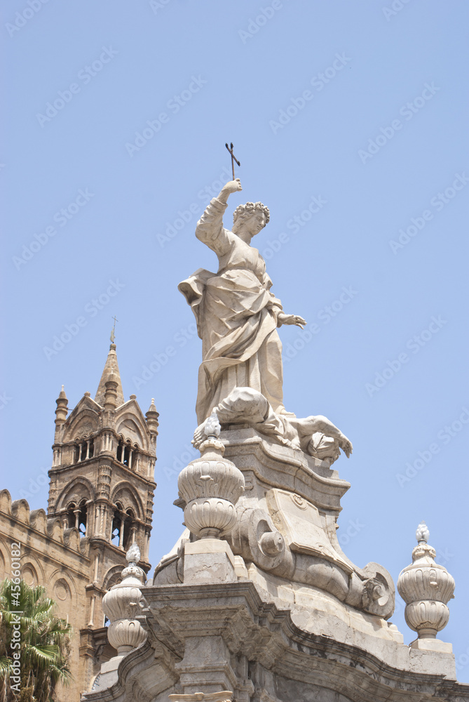Statue of Santa Rosalia, Cathedral of Palermo