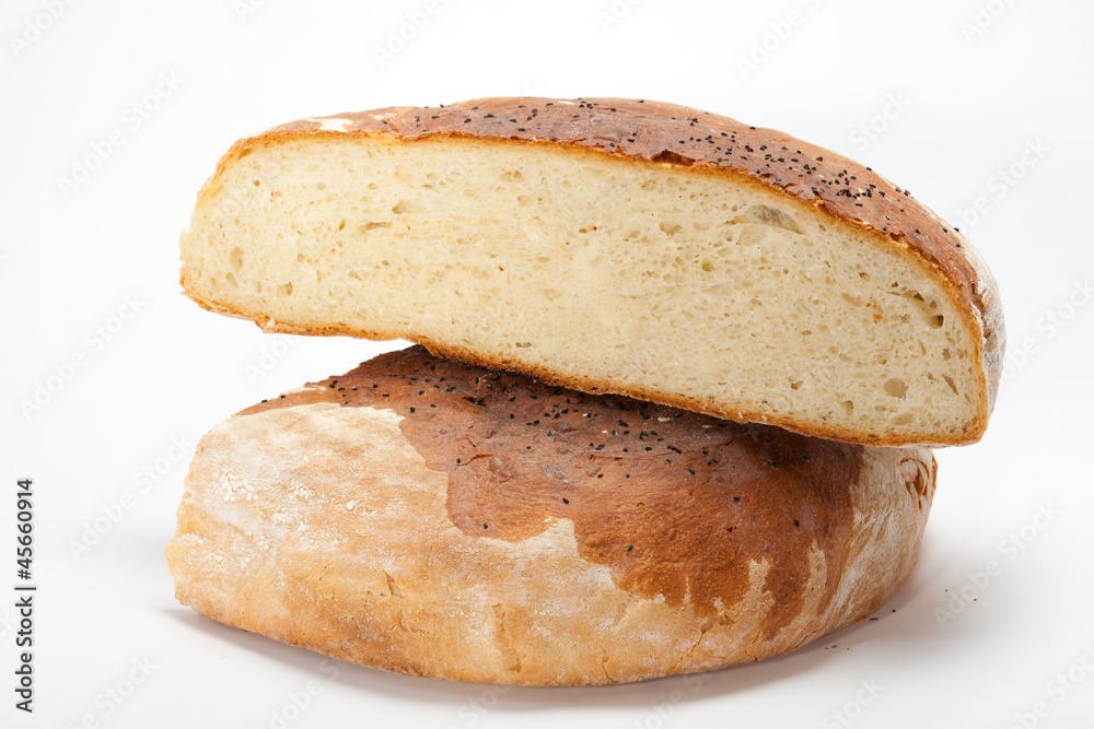 large loaves of bread traditionally roasted