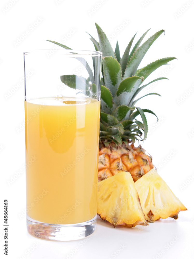 pineapple juice isolated on white pineapple juice isolated on white