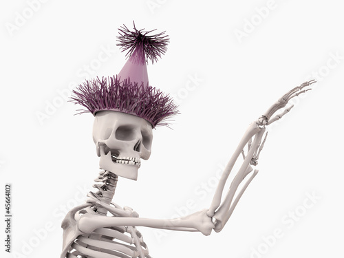 party skeleton photo