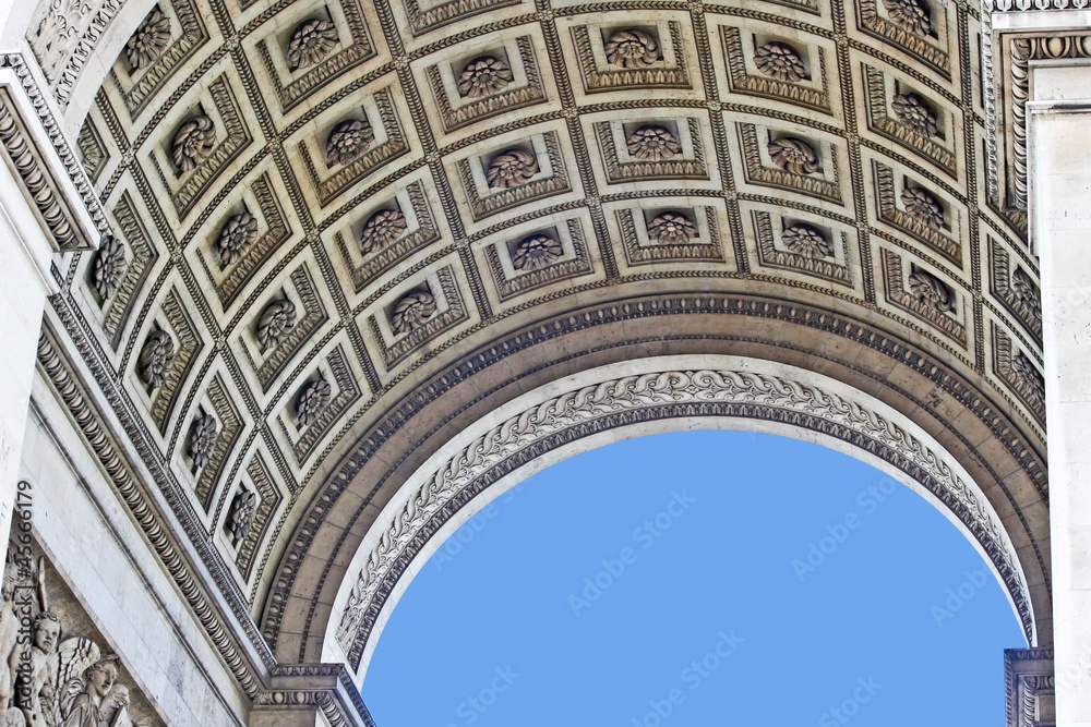 Der Pariser Triumphbogen (Arc de Triomphe )