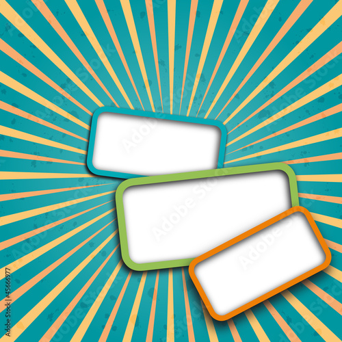Vector Message on vintage background