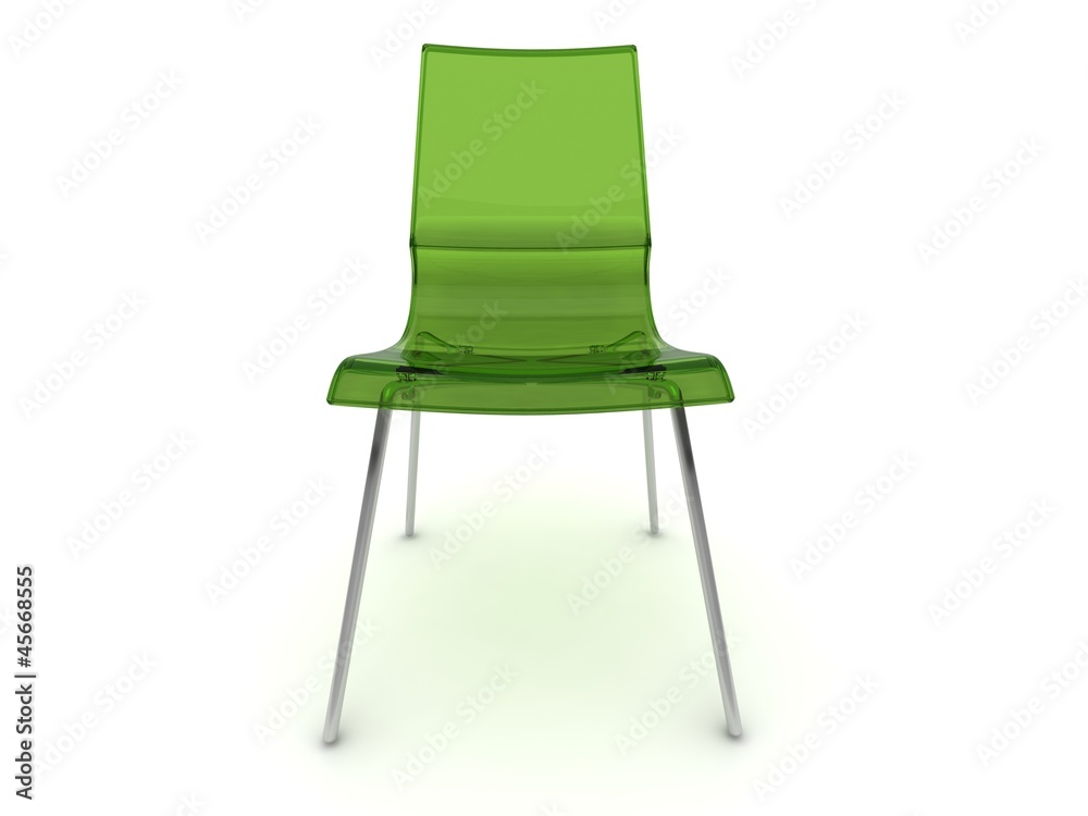 Stuhl in grün front Stock-Illustration | Adobe Stock