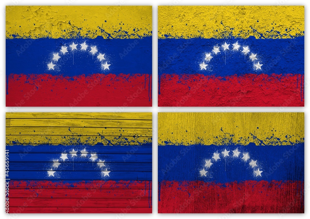 Venezuela flag collage