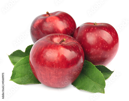 Red apples fruit