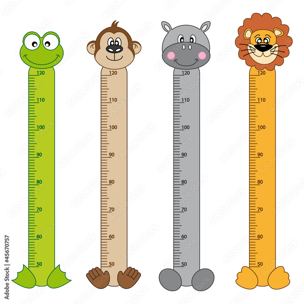 Naklejka premium Medidores para niños