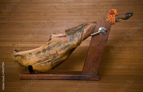 Spanish ham. Jamon Serrano. photo