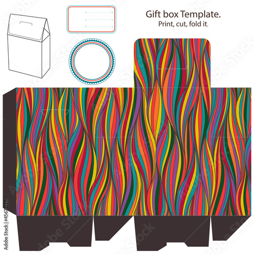 Gift box template