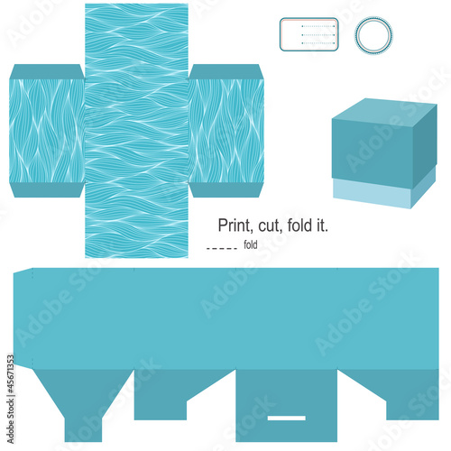 Gift box template