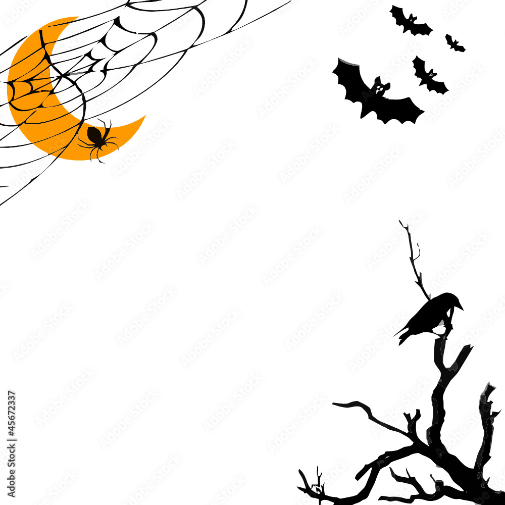 HALLOWEEN LUNE CHAUVE SOURIS