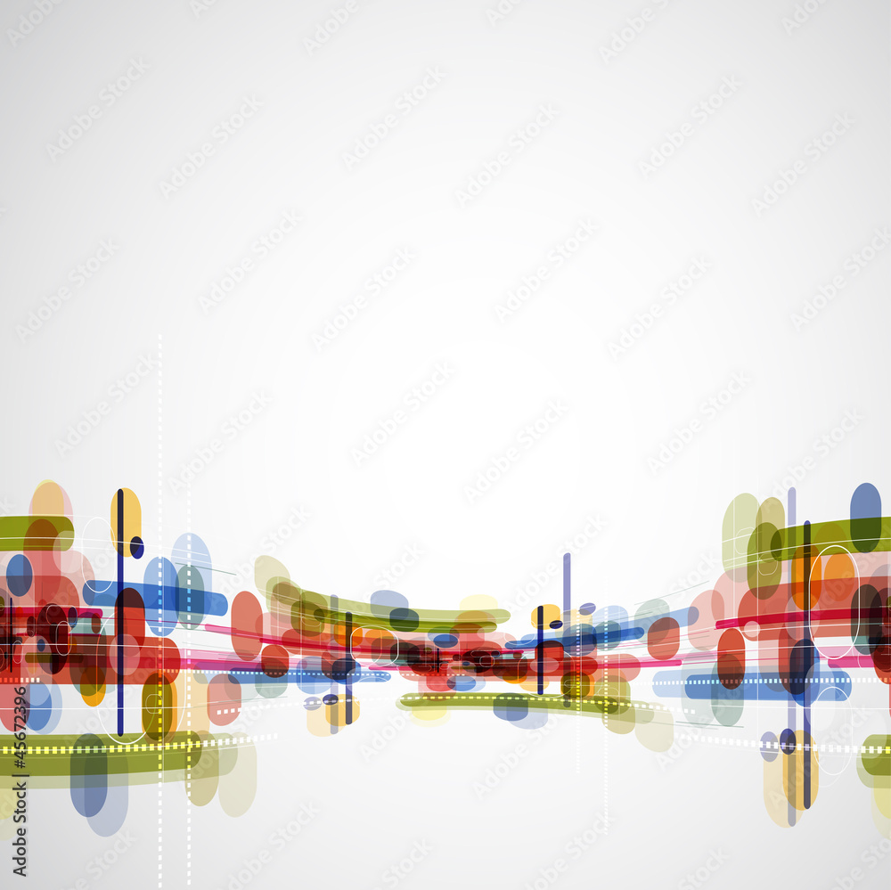 Naklejka premium Abstract bright technology dynamic fade background