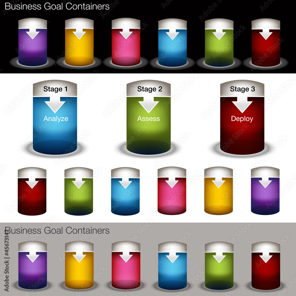 Container Chart Banner Set Container Chart Banner Set