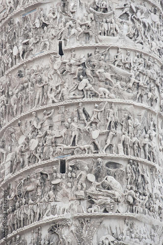 Naklejka premium Trajan Column in Rome, Italy.