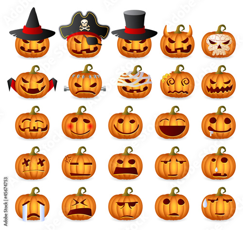 Halloween Pumpkin Set