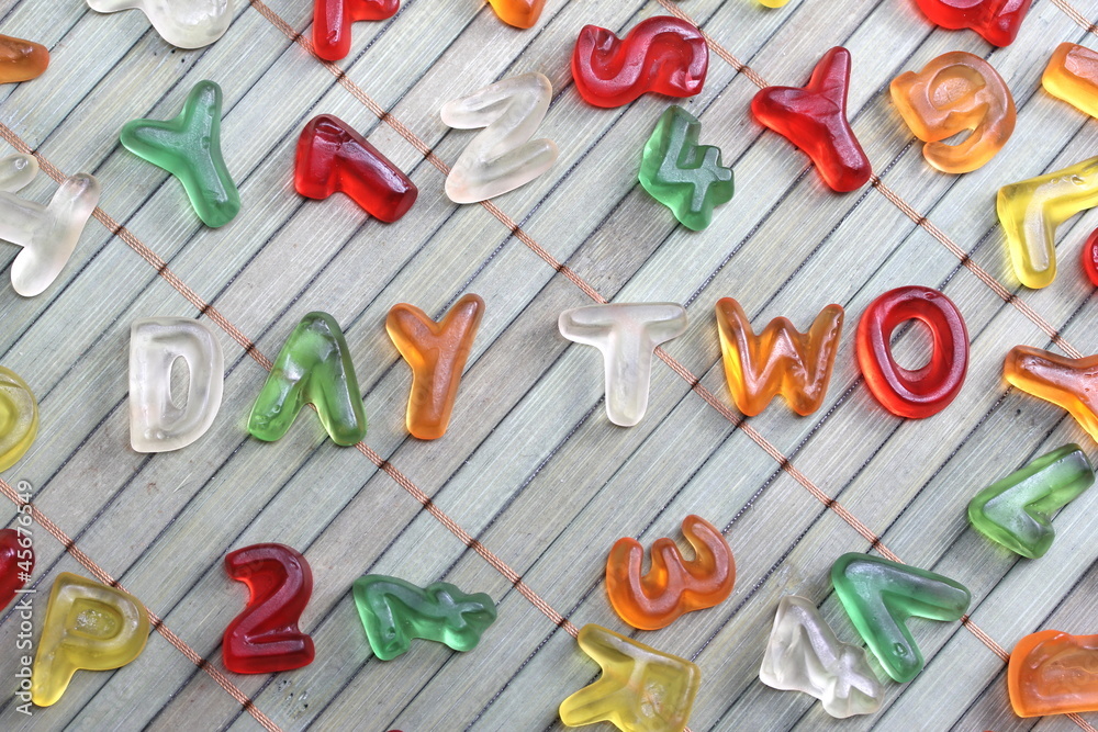 Fototapeta premium sweet letters day two