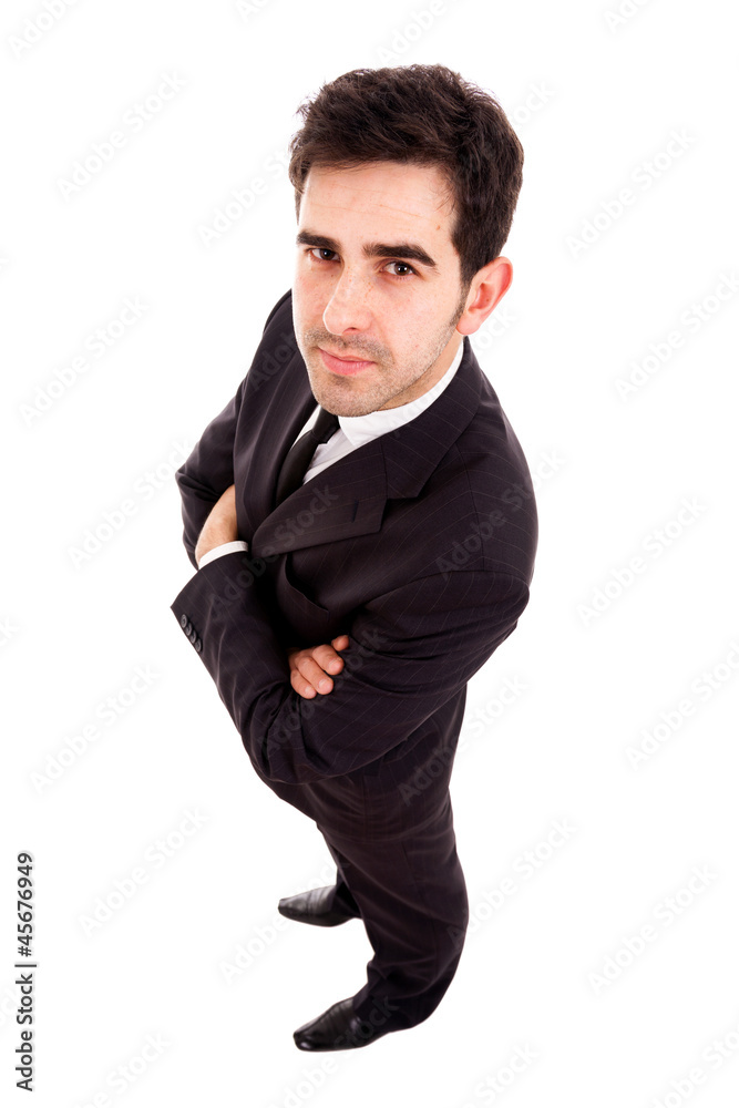 Young business man full lenght isolated on white background Young business man full lenght isolated on white background
