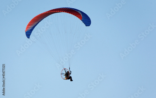 paratrooper flying in the sky