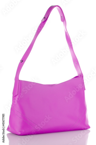 Woman pink bag