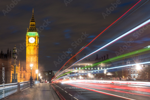 Fototapeta Naklejka Na Ścianę i Meble -  Big Ben, one of the most prominent symbols of both London and En