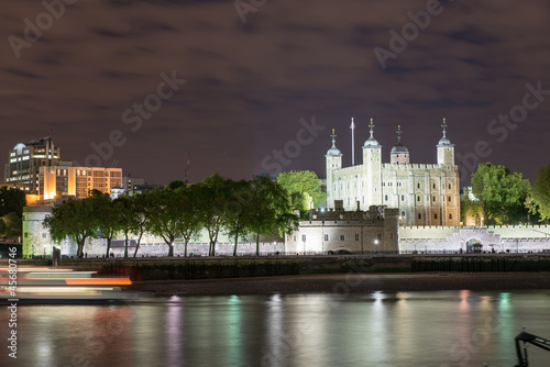 Tower of London and Thames river at Night - London photo