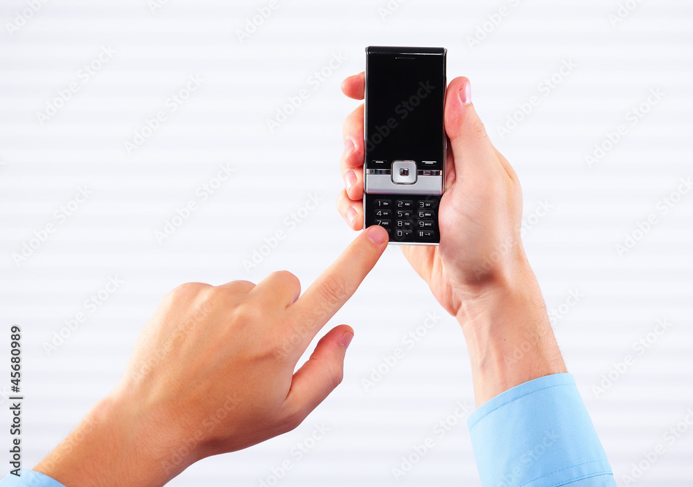 Hands of woman with a smartphone. Hands of woman with a smartphone.