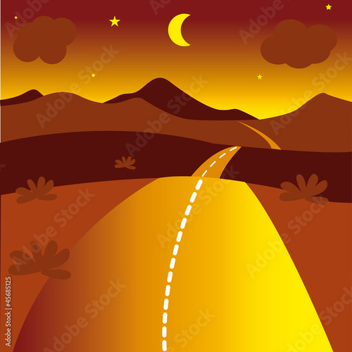 route, paysage, chemin, passage, seul, nature, tôt