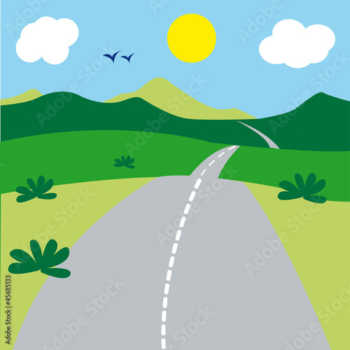 route, paysage, chemin, passage, seul, nature, voie