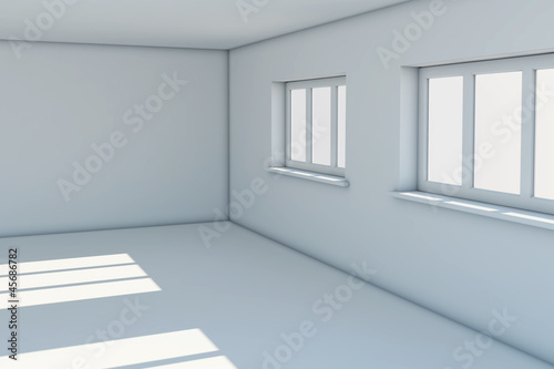 Wallpaper Mural Empty new room with windows Torontodigital.ca