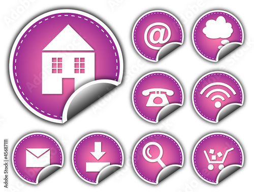 Kommunikation Business Vektor Icons Symbole
