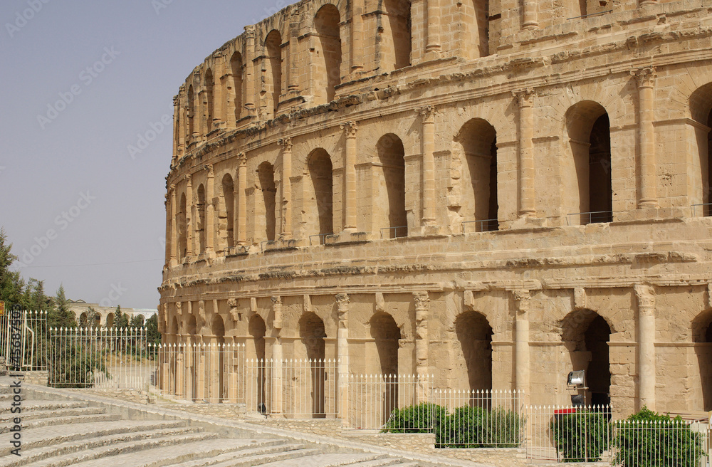 Coliseum in El-Jem, Tunisia, Africa