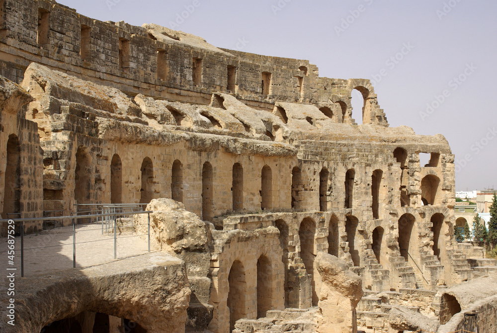 Coliseum in El-Jem, Tunisia, Africa