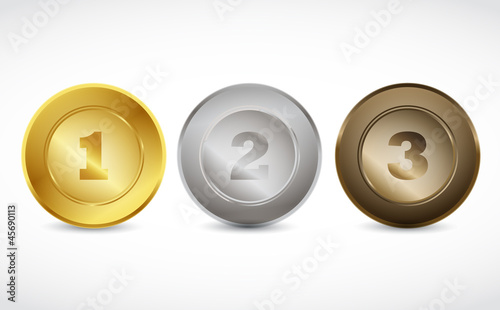 Gold, Silver, Bronze Medals