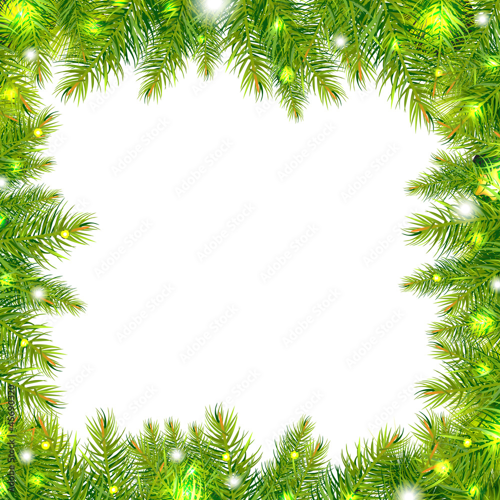 Christmas Tree Frame With Stars