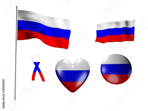 Free Download The Russia flag - set of icons and flags - GFXLoad