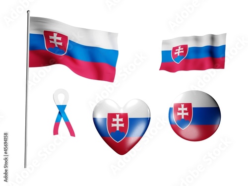 Free Download The Slovakia flag - set of icons and flags - GFXLoad