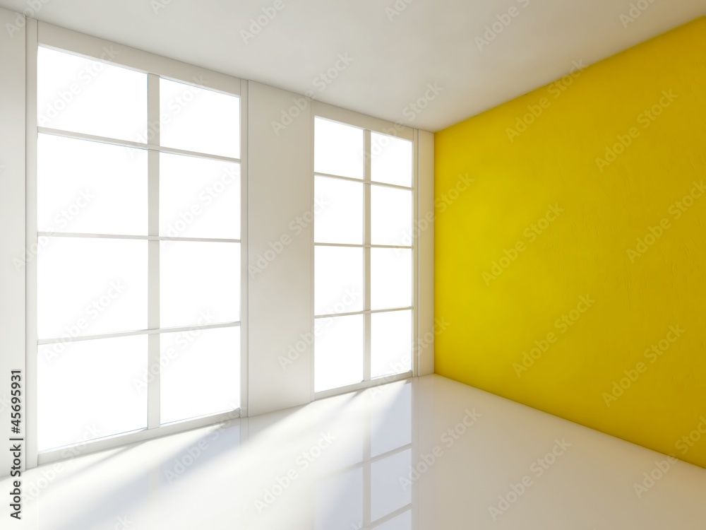 Fototapeta premium Empty room, 3d house interior