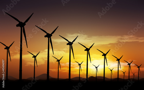 wind turbines