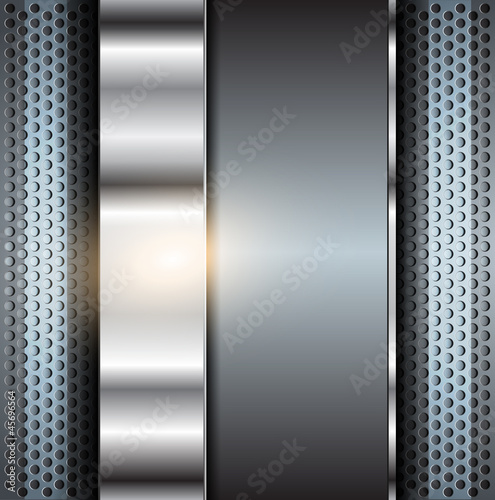 Technology background, metallic.