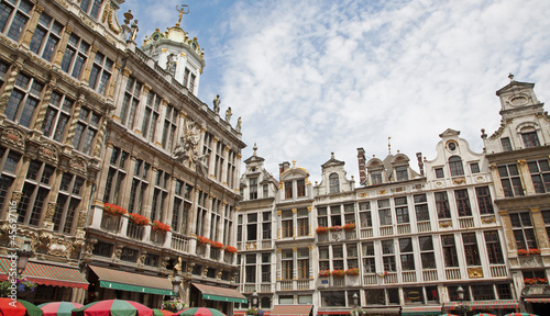 Brussels - The facade of palaces from main square