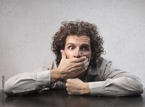 Canvastavla Businessman Surprise