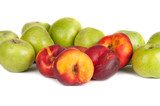 green apples and nectarines