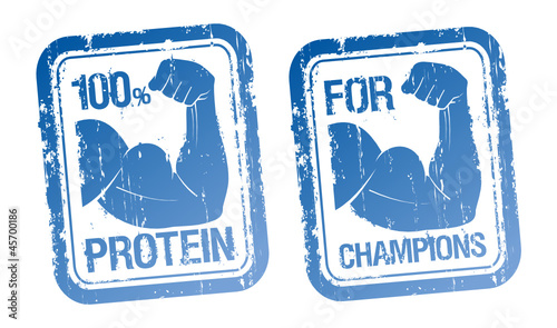 100 % Protein, For Champions stamps set.